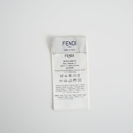 FENDI / ラッピー プリント リボンスカーフ ハート / 2402-0932