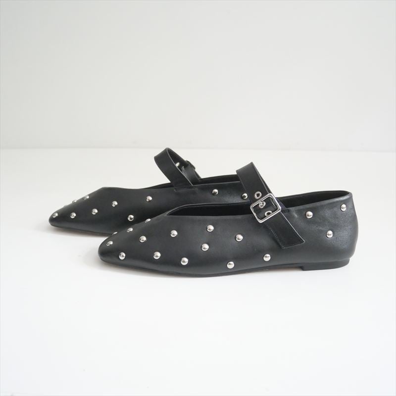 2024AW / LE TALON / GRISE EDGEスタッズメリージェーンフラット