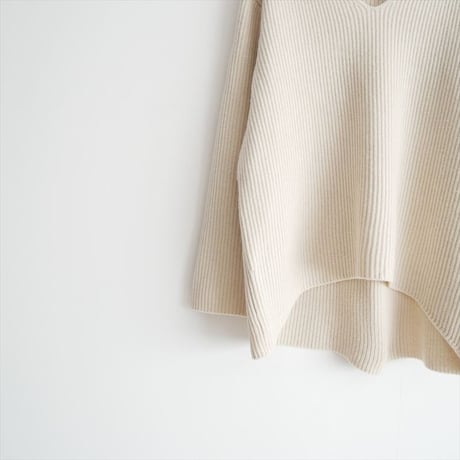 2024AW / DEUXIEME CLASSE / Lia Vネック SweaterとHoodie Scarfのセット / 24080500807030 / 2512-1375