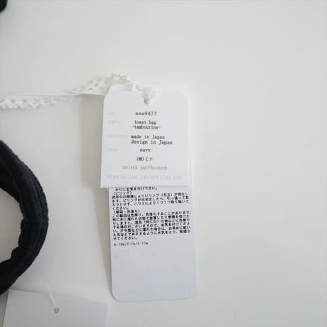〇2022AW / 未使用 / mina perhonen / toast bag -tambourine- / aaa9477 / 2509-2078