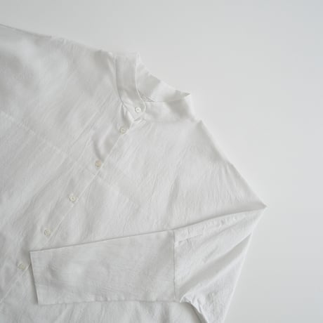 2022 / humoresque / STAND COLLAR BLOUSE - SMOKE WHITE / HA2203A / 2311-2049