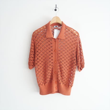 2023SS / H BEAUTY＆YOUTH / COTTON NYLON CORD COLLAER KNIT / 16281990953 / 2405-1146