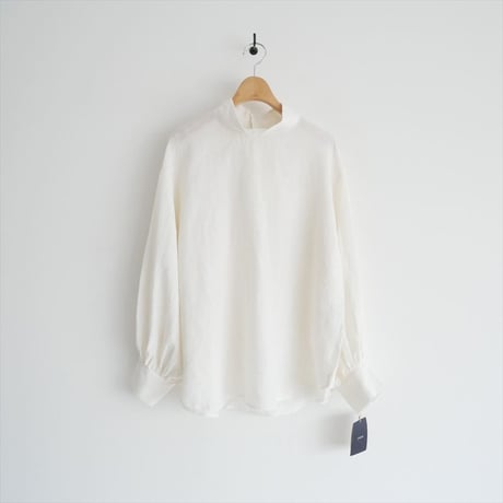 継続販売品 / 未使用 / LOISIR / グランジリネンハイネックブラウス / B0144LFB669 / 2509-0745