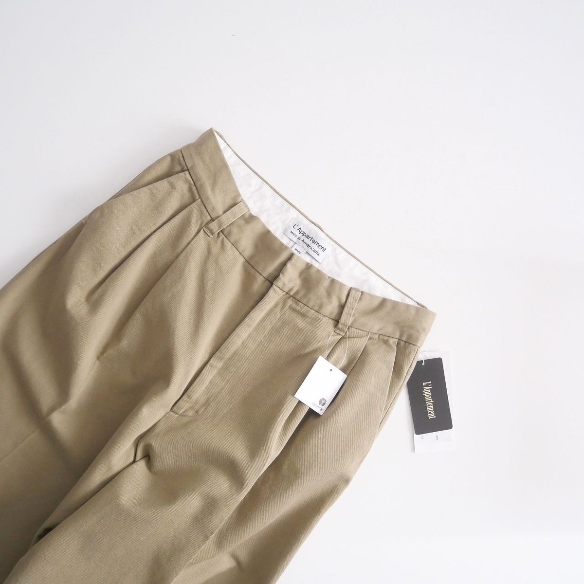 ★ L'appartement 別注 Americana chino pants 2022 / 未使用 / Americana / Chino Tuck Wide Pants