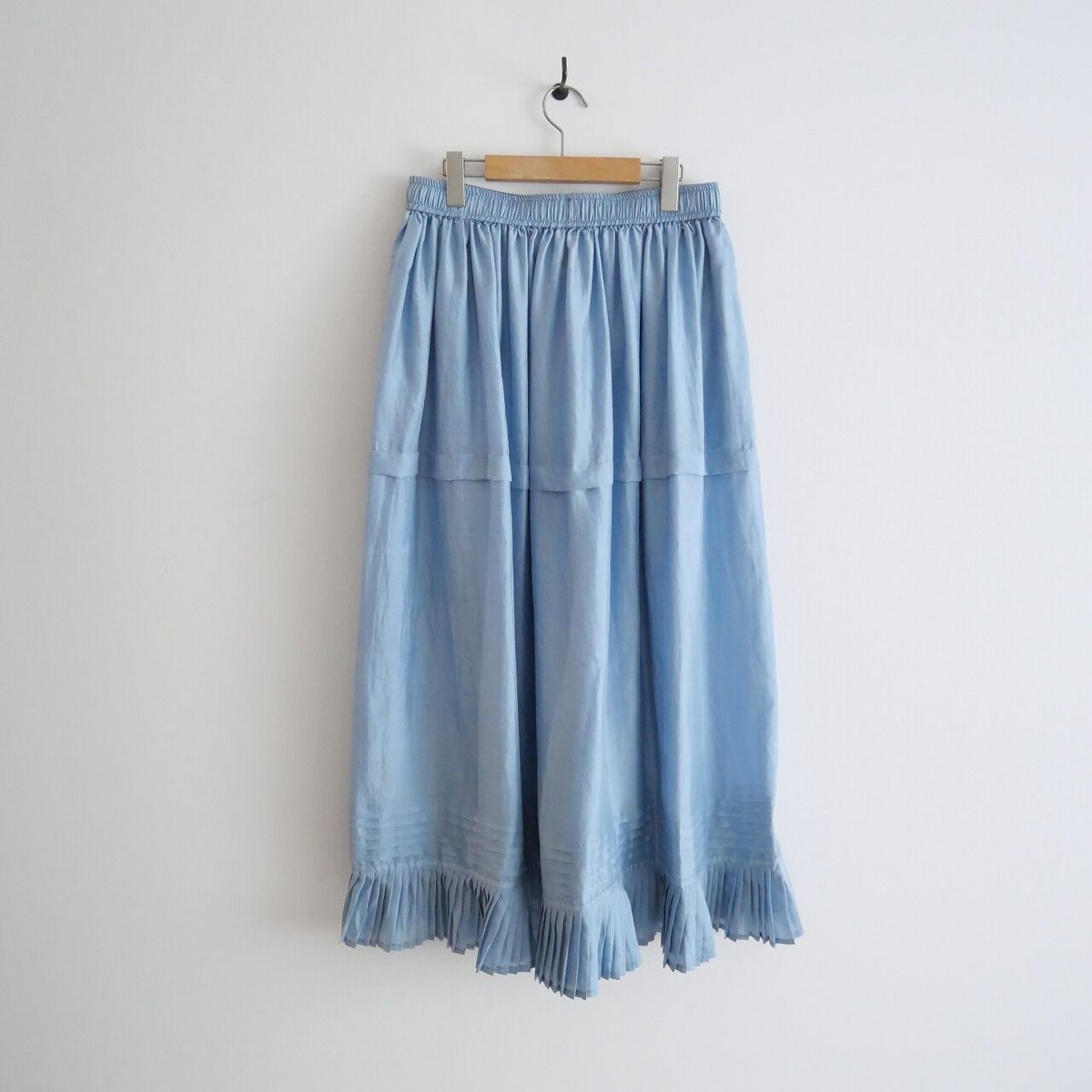 BUNON / Gather Tuck Skirt 新品未使用 BUNON / Gather Tuck Skirt | Handcrafted Khadi Fabric with