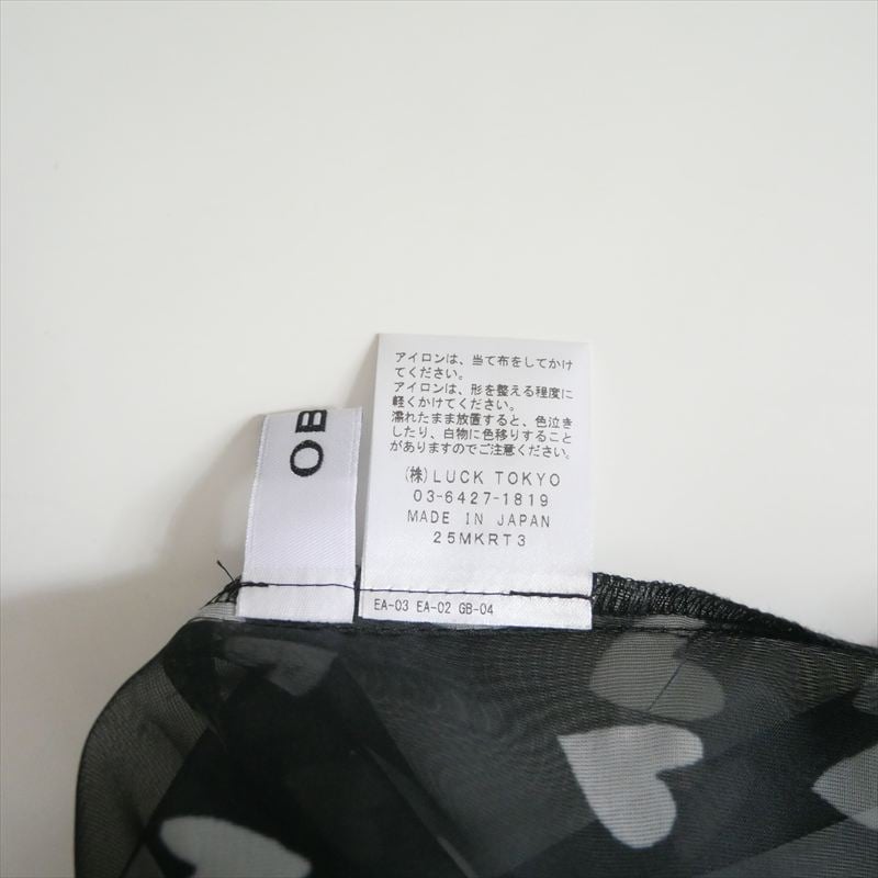 2024AW / OBLI / ハートシフォンブラウス / 25MKRT3 / 2510-01