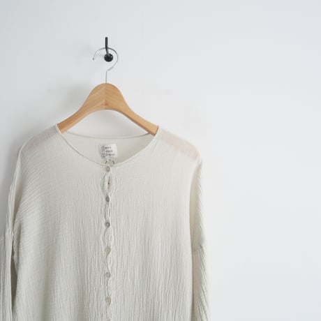 2023SS / Plage別注 / LES ATELIERS FRANCAIS DE CONFECTION / 別注 HENLY NECK L/SL シャツ / 2311-0536