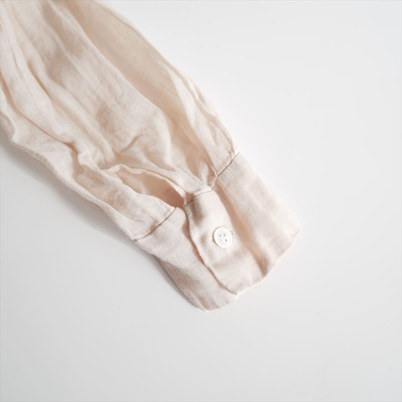 【パドカレ】ラミーソフトワッシャー バンドルダイシャツ リネンシャツ 2025SS / pas de calais / ラミーソフトワッシャー バンドルダイシャツ