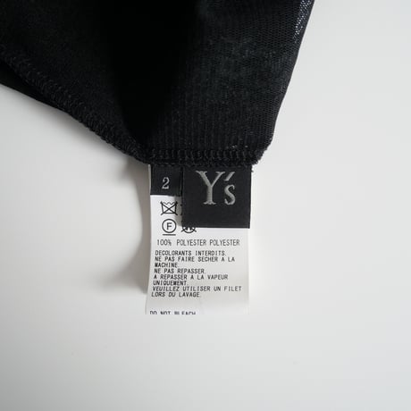2022SS / Y's / ポリエステルチュールカットソー / YG-T04-560 / 2402-0862
