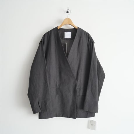 2022SS / 未使用 / CITYSHOP / Li/Co COLLARLESS ジャケット / 22010042502010 / 2411-0128