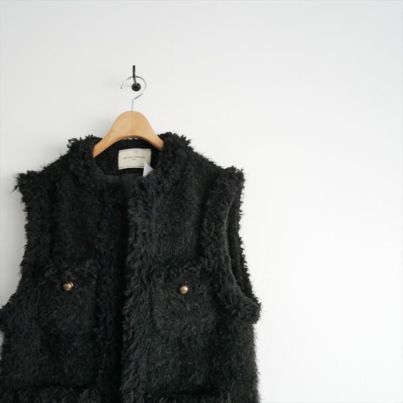 2023AW / UNITED ARROWS / シャギー ツイード ベスト / 152229