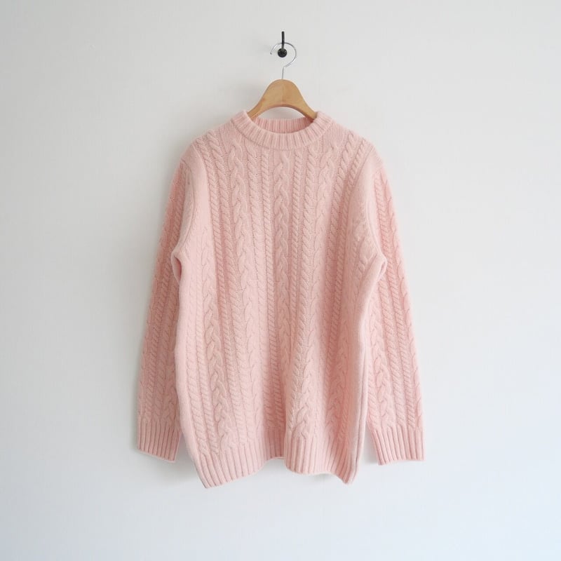2021AW / 未使用 / yori / ウールケーブルニット / YR2135-077AW
