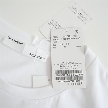 2025SS 未使用 L'Appartement Beautiful T Shirts 25070560010110 2606-0906
