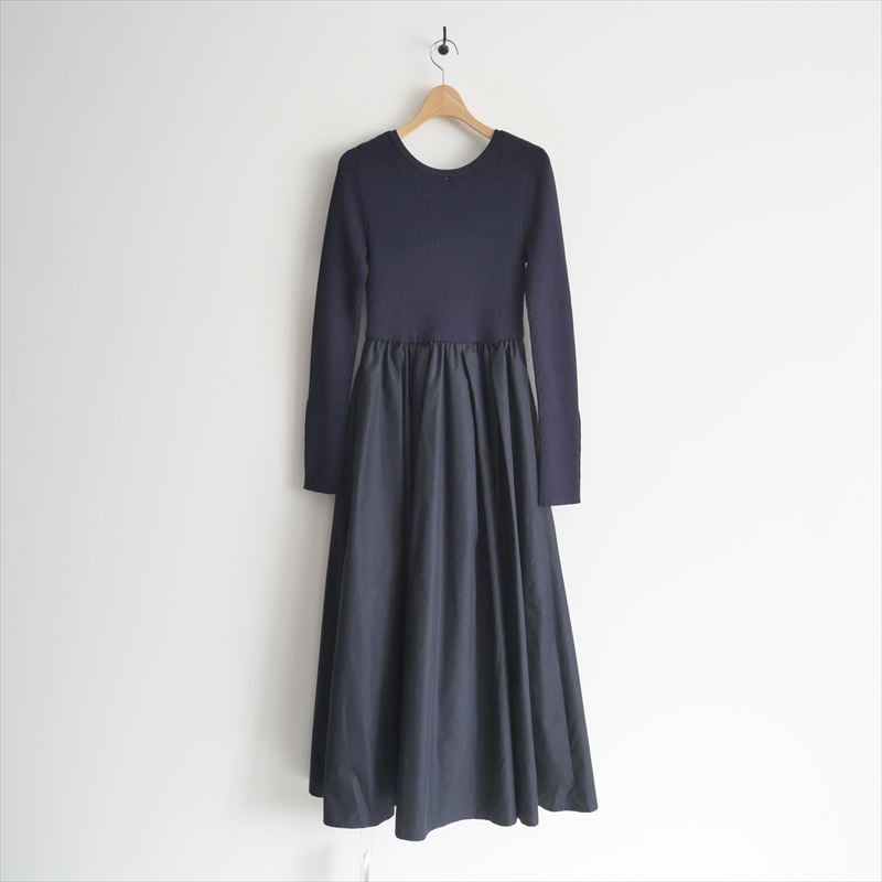 ネイビー完売ワンピースregleam 完売品】リグリーム ロングスリーブ