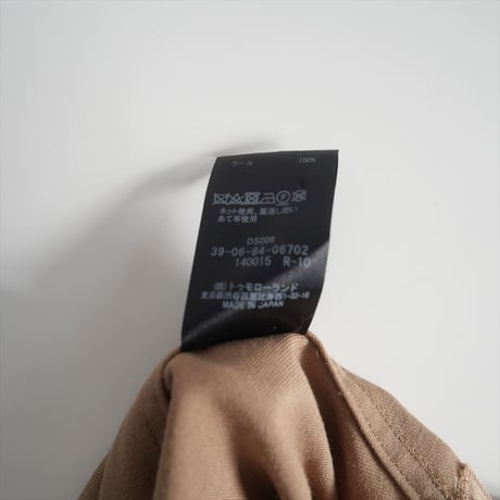 継続販売品 / CABaN / TOMORROWLAND / ウールツイル ハイネックロングシャツ / 39068406702 / 2406-2090