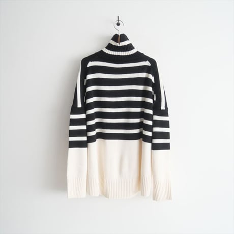 2021AW / DEUXIEME CLASSE購入品 / CINOH / ボーダー タートルネックニット / 21080510001330 / 2411-0068