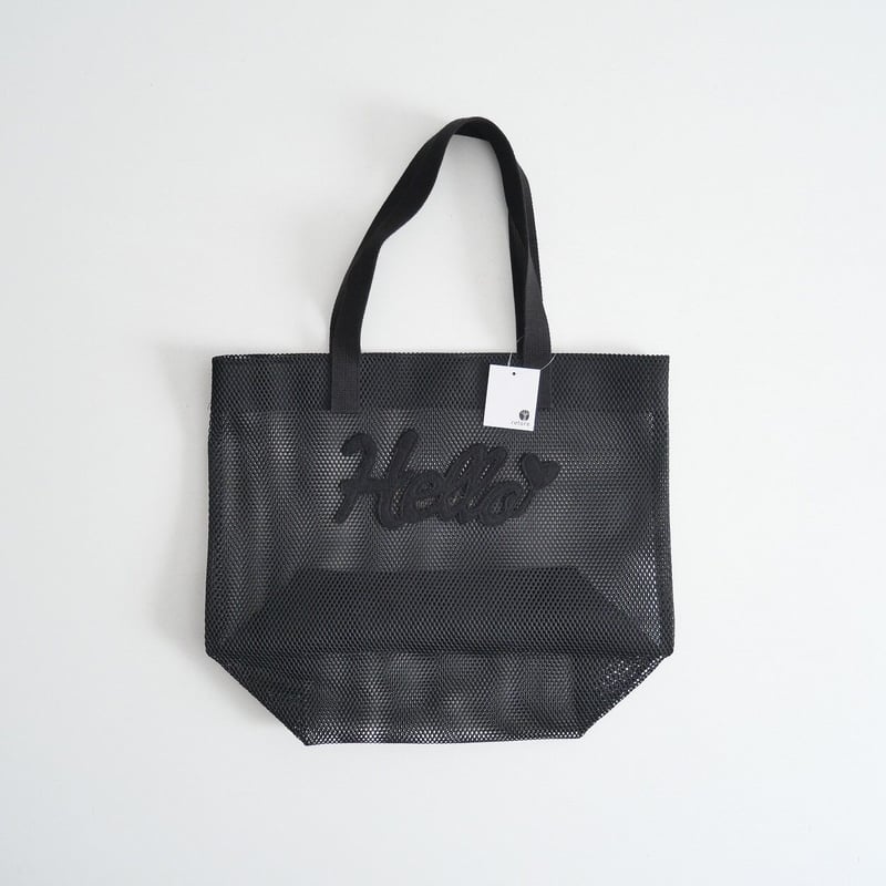 ラドロー メッシュトートバッグ ブラック