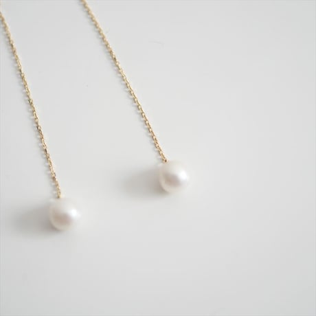 人気完売品 / JINBO PEARLS / 神保真珠商店 / 有核丸パールアメリカンピアス（大珠） / 2507-0961
