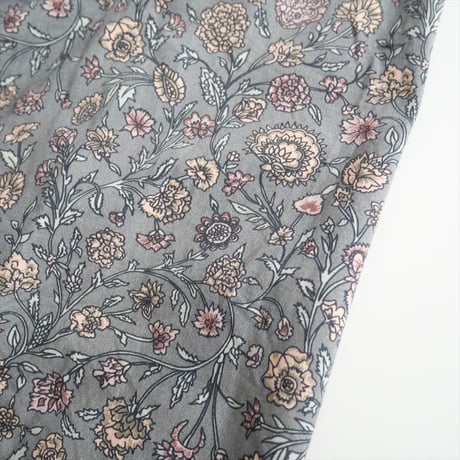 2022 / SOIL / 40'S POPLIN FLOWER PRINT GATHERED SKIRT / 2405-0927