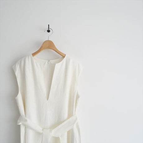 2023SS / 未使用 / Plage / Linen フレア ワンピース / 23040922308020 / 2504-0081