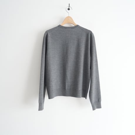 2023AW / 未使用 / MUSE de Deuxieme Classe / Stretch Wool クルーネック カーディガン / 23080520821030 / 2311-1216