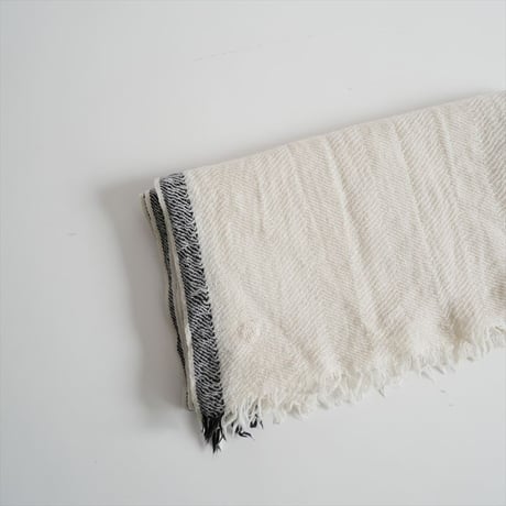 maison de soil / WOOL SILK BIG SELVEDGE STOLE / 2502-0861