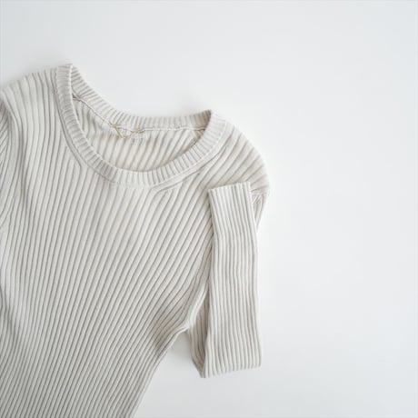 2025SS・人気完売品 / L'Appartement COTTON RIB KNIT 25080560310010 / 2604-0809
