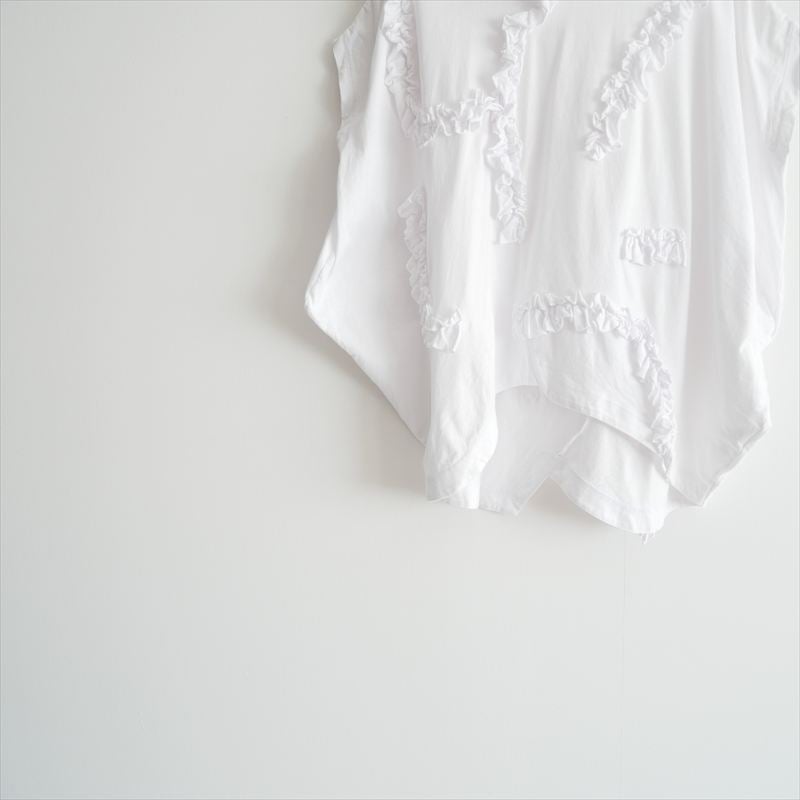 ENFOLD / RUFFLE HEXAGON-T-SHIRT / 300HS280-2780
