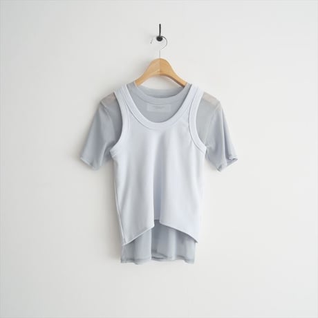 2025SS / JANE SMITH / SHORT SLEEVE WITH TANK LAYERED PULLOVER / 2503-1171