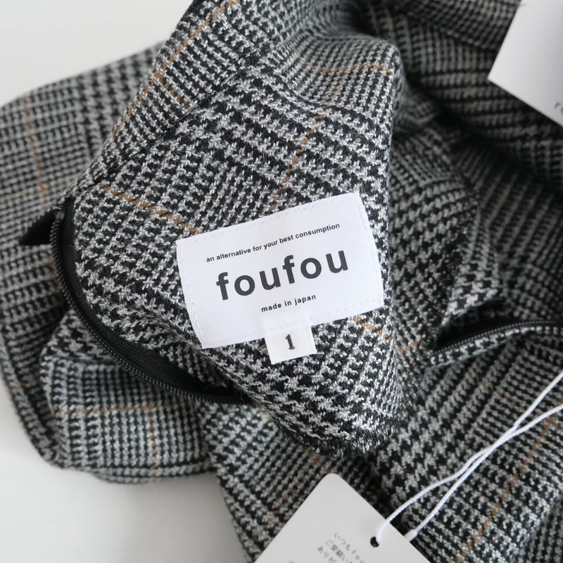 2022 / 未使用 / foufou / glen check bi-color one p