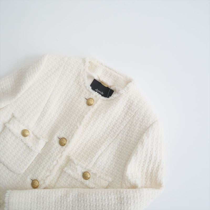 allureville ロービングツイードショートコート allureville（アルアバイル）の「ロービングツイードショート