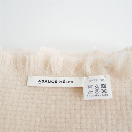 ASAUCE MELER / カシミヤバスケットフリンジストール / 2503-1199