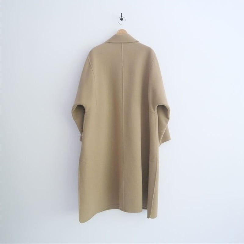 〇2024AW / ebure / ジロンラムメルトン ステンカラーコート / 4010200