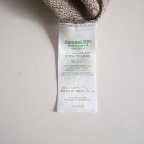 JOHN SMEDLEY / 24G 長袖Vネックニット / メンズ展開サイズ 2208-0679
