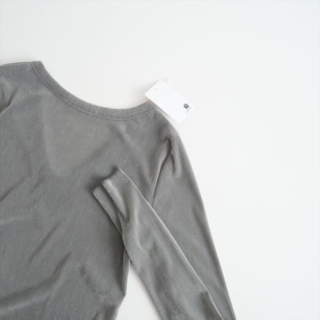 継続販売品 / Whim Gazette / フロッキーバックシャンカットソー / WGZ1041106A0012 / 2411-0578