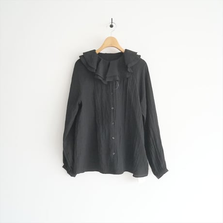 〇2023AW / 未使用 / LaTotalite / ラッフルカラーブラウス / 23051140365030 / 2508-0714