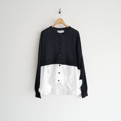 2025AW今季・人気完売品 / 未使用 / ENFOLD / FRILL-BOTTOM CARDIGAN / 300IA270-1081 / 2510-1502
