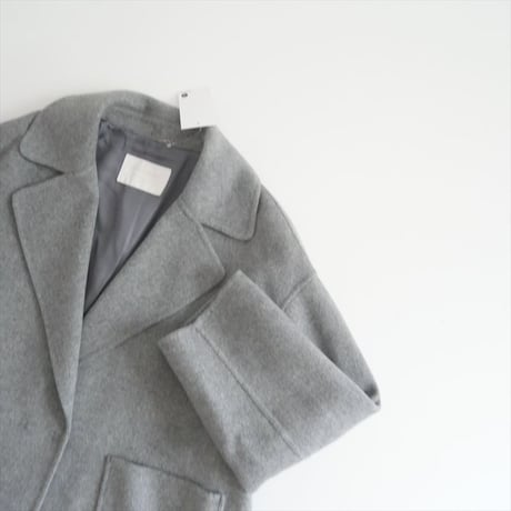 〇継続販売品 / Ballsey / TOMORROWLAND / プレミアムウールリバー オープンカラーショートコート / 11083408301 / 2506-0554