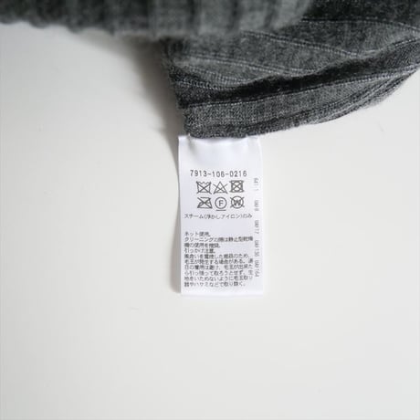 2023AW / BLAMINK / P CA/S 18G RIB TTL　タートルニット / 7913-106-0216 / 2404-2067