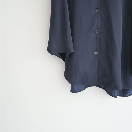 2023AW / 未使用 / ENFOLD / VINTAGE SATIN ASYMMETRY CIRCLE SHIRT / 300GA130-0130 / 2508-0139