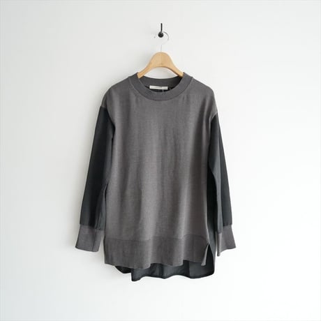 2023AW / PLAIN PEOPLE / ニットコンビプルオーバー / A1523KSW013 / 2503-0500