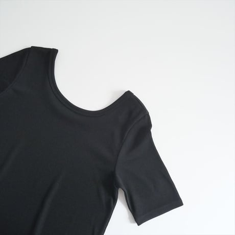 2025SS / 未使用 / Plage / Rib ハーフスリーブ ワンピース / 25040922105210 / 2508-0909