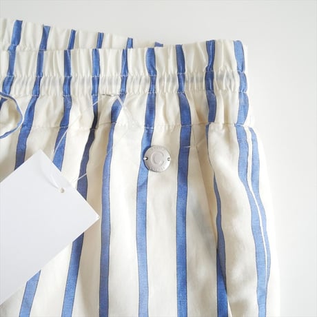 未使用 CALMER / STRIPE DRAWSTRING PANTS / 24030256510020 2601-0918