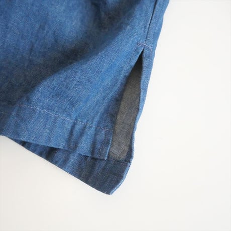 2024SS・人気完売品 / TOUJOURS / Ruffle Shirt  デニムフリルシャツ / MM41LS01 / 2411-0807