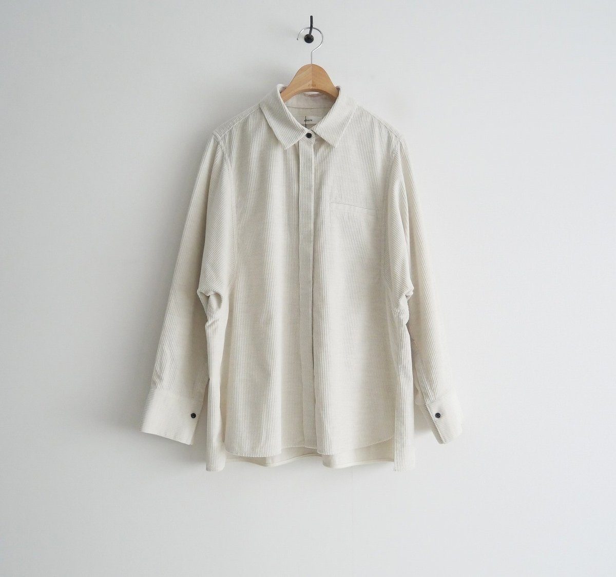 【未使用】ebure トップカラーコーデュロイワンピース　アイボリー36 トップカラーコーデュロイワンピース | ebure (Women)/エブール