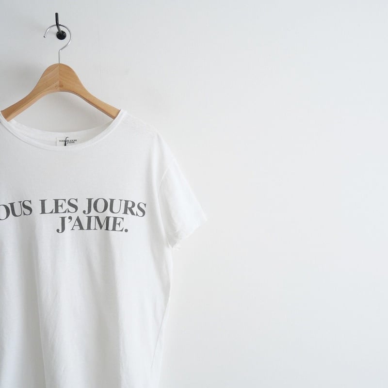 Deuxieme Classe J’AIME Tシャツ ホワイト