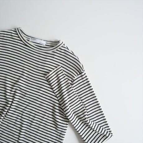 2024AW今季 / 未使用 / L'Appartement / BORDER RIB LONGSLEEVE T-SHIRT / 24070560410030 / 2411-0750