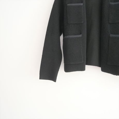 〇継続販売品 / Ballsey / TOMORROWLAND / ウールナイロンブークレー フロントオープンカーディガン / 11022402703 / 2507-0946