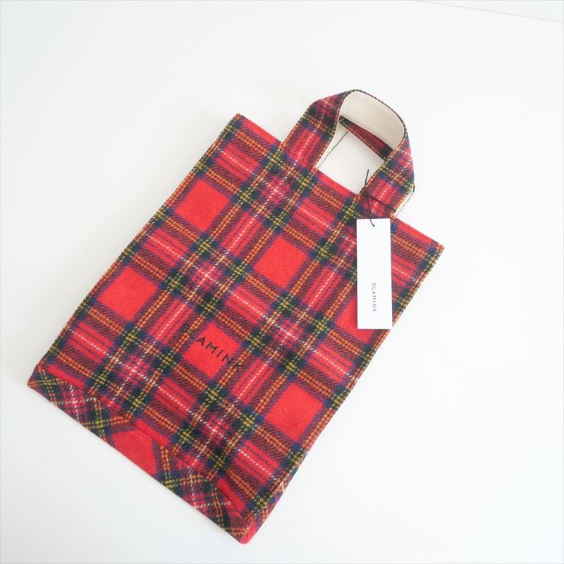 継続販売品 / 未使用 / BLAMINK / PRE チェックトートバッグ