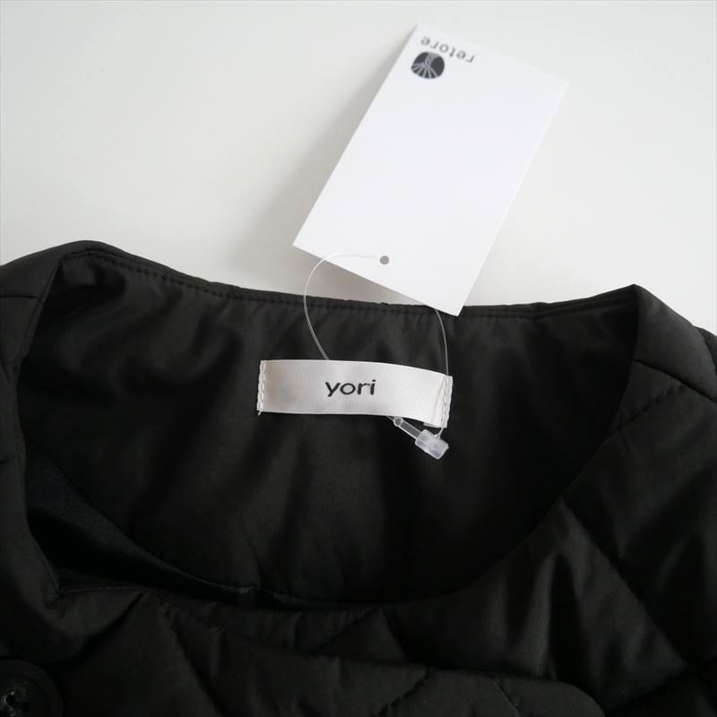 〇2023AW・人気完売品 / yori / ヘムフリルキルトショートコート